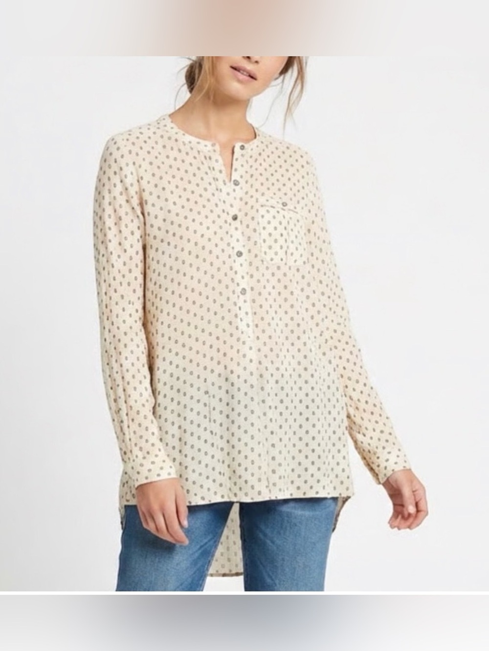 Women’s Free People Shibori Magic Tunic top hi lo blouse LAGENLOOK boho Small